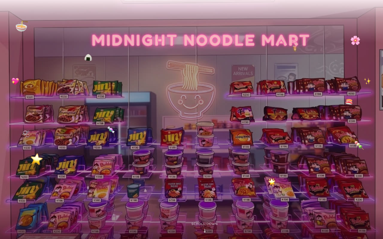 Midnight Noodle Mart — live website (Website + Content), New York, NY